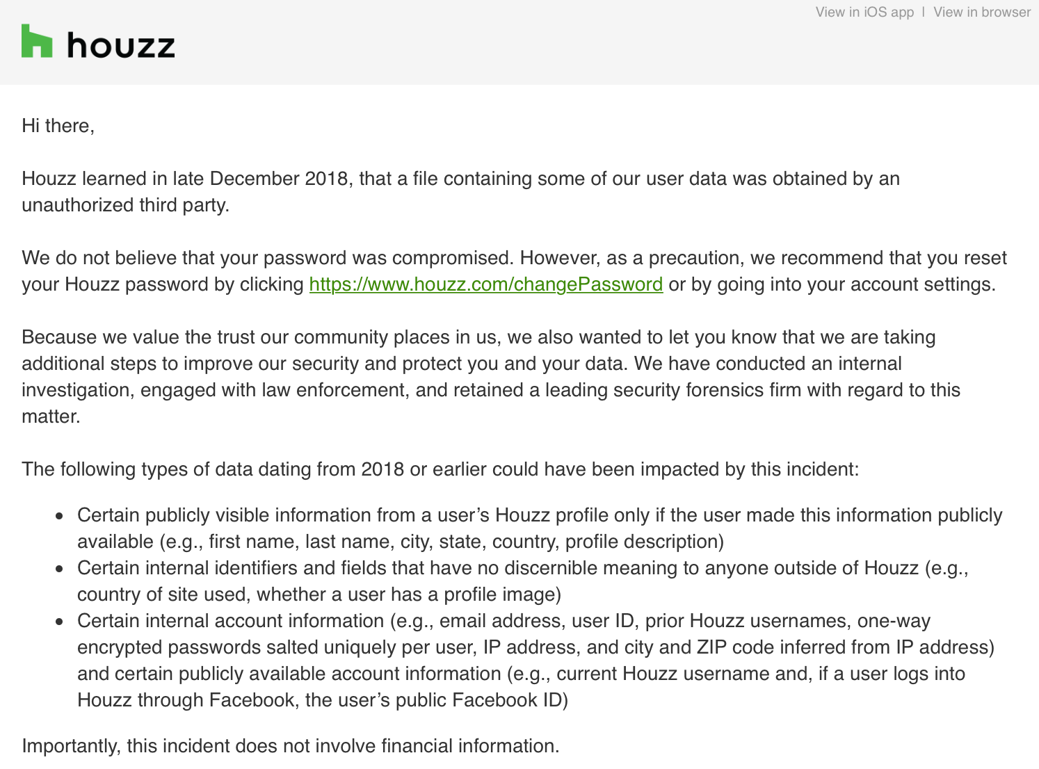 Houzz Requests Users Reset Their Passwords After Data Breach